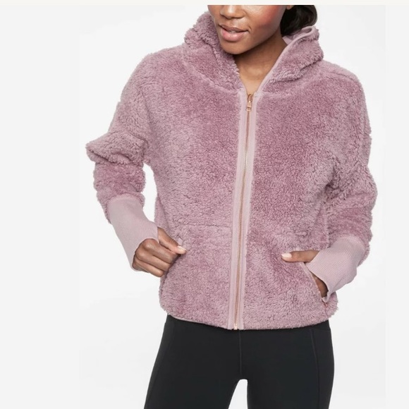 Athleta Reversible Sherpa Jacket Medium 